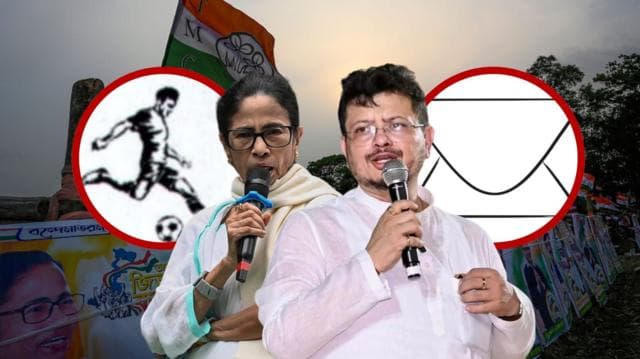 তৃনমূল কংগ্রেসের দুই গোষ্ঠীর জন্য সাময়িকভাবে বরাদ্দ হয়েছে নতুন দুটি প্রতীক, বদলেছে দলের নামও