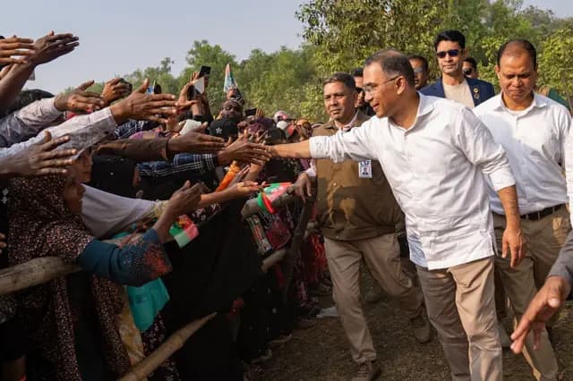 নির্বাচনী প্রচারে বিএনপি চেয়ারম্যান তারেক রহমান
