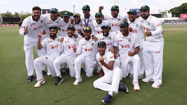 জয়ের পর বাংলাদেশ দল