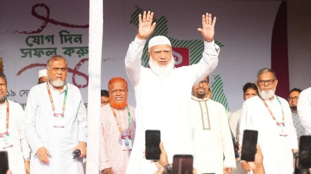 ঢাকায় উদ্বোধনী সমাবেশে ১১ দলীয় ঐক্য প্রধান জামায়াতে ইসলামীর আমির শফিকুর রহমান